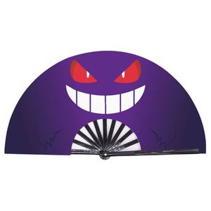 Éventail pliant en bambou personnalisé imprimé par sublimation, grand format, pour mariage, fête, rave, festival - Product Image 4