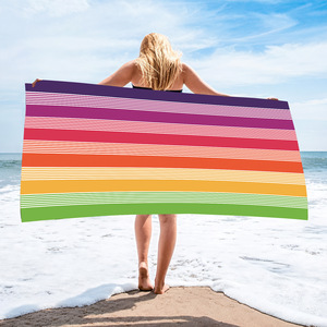 Toalla de Playa con Diseño de Gato Negro Mate MB034, Tamaño Grande para Adultos, Linda Toalla de Playa con Animalitos, para Viajes, Camping, Baño, Manta de Microfibra, Traje de Baño - Product Image 3