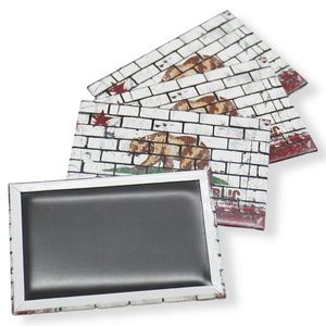Aimants de réfrigérateur en étain personnalisés en gros avec logo, aimants métalliques pour entreprises - Product Image 5