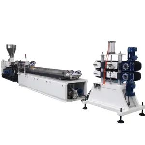 HYZS35/76 double screw extruder making small plastic corners extrusion line plastic PVC Roll Forming produceing machine