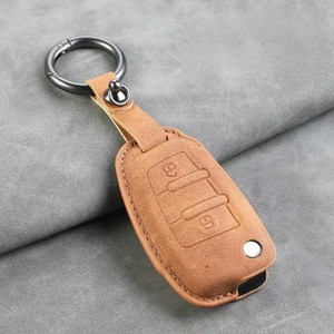 Custodia Protettiva in Pelle per Chiave Auto JAC JS2 S2 S3 S5 S7 T40 T50 <span class=keywords><strong>Sei</strong></span> 3 A5 R3 Refine Flip a 2 Pulsanti con Portachiavi - Product Image 5