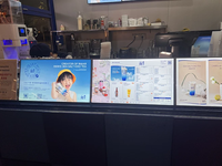 Prêt à être expédié, borne de commande de table en forme de L de 27 pouces pour restaurant, tablette de commande de table