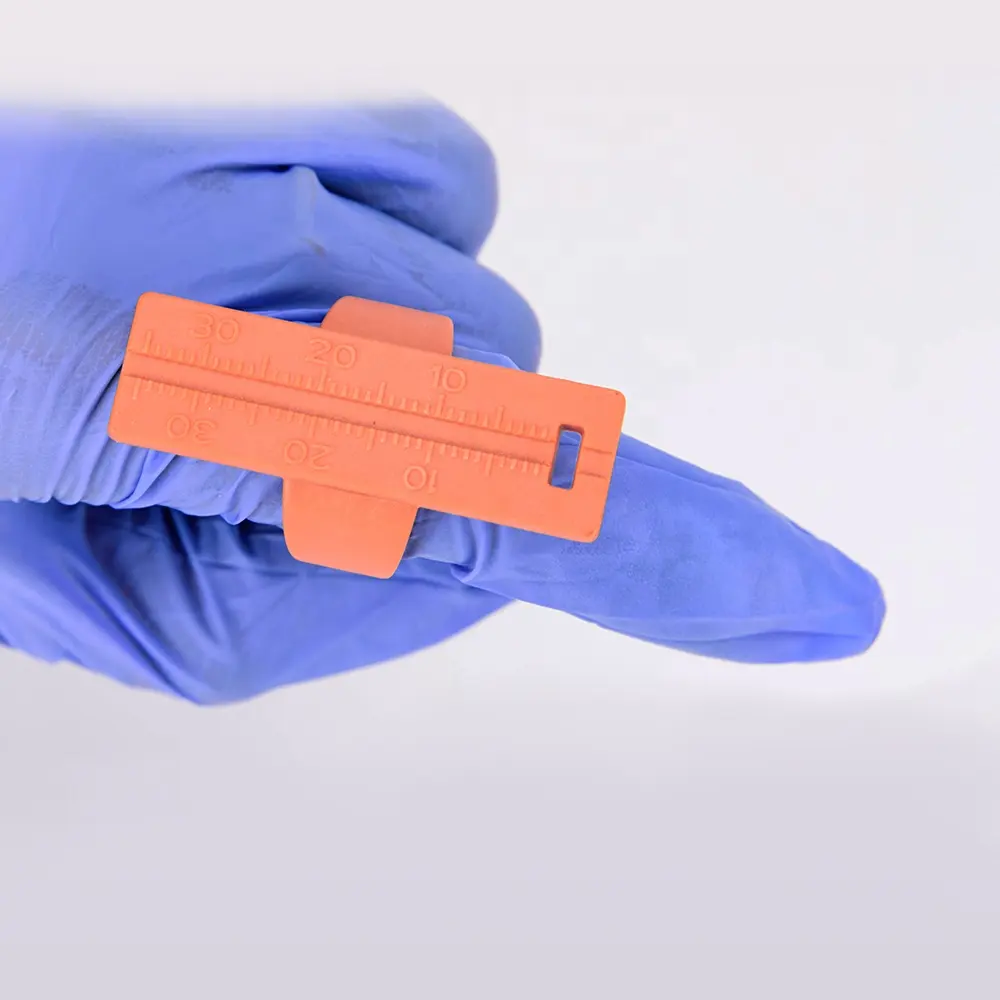 Strumento di misurazione canalare colorato anello dentale in plastica per endodonzia
