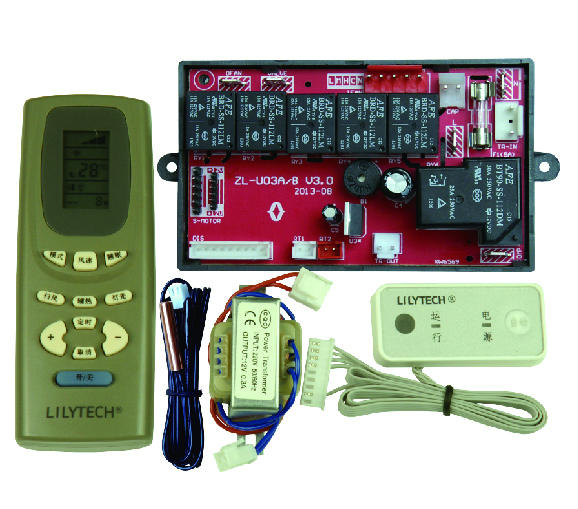 Universal AC Remote Controller ZL-U03A/B - 10,000+ Brand Compatible (Samsung/LG/Carrier), Plug & Play with LCD Display