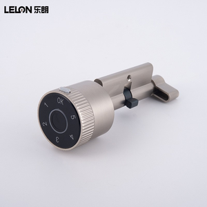Cilindro de Cerradura Antirrobo sin Llave con Perfil Europeo Tuya, Perilla Redonda, Desbloqueo por Huella Dactilar y Contraseña, Accesorios para Cerraduras Inteligentes - Product Image 1