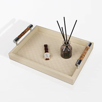 Plateau en bambou d'aromathérapie de luxe - Rangement pour cosmétiques et parfums, plateau de bureau décoratif multifonctionnel