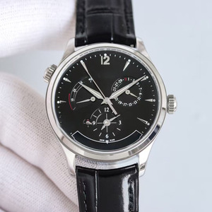 Montre-bracelet multifonctionnelle pour homme de haute qualité, affichage de la date, affichage de la réserve de marche, double fuseau horaire, qualité supérieure - Product Image 1