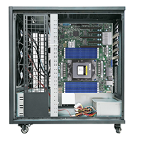 Estación de Trabajo en Torre de Alto Rendimiento con un Solo CPU AMD Epyc 9004/9005, 3 Tarjetas GPU PCIe 5.0 de 600W y Servidor en Torre