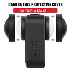Tapa de lente KAMPHO para <span class=keywords><strong>Go</strong></span> <span class=keywords><strong>Pro</strong></span> Max2, protector de lente protector de silicona antiarañazos para accesorios de cámara de acción deportiva Gopro Max2 - Product Image 6