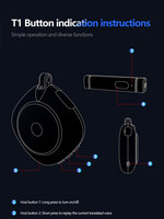 Traducteur vocal portable avec deux microphones, 137+ langues, traduction hors ligne, réduction du bruit, haut-parleur 40 mm 3W, OEM