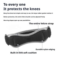 Genouillère de sport en néoprène et nylon réglable avec logo personnalisé, sangle de soutien de la rotule, ceinture de protection pour le sport