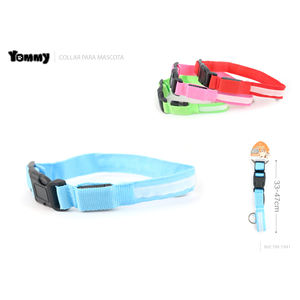 ปลอกคอสัตว์เลี้ยงยอมมี่ ขนาด 33-47 ซม. สะท้อนแสง ปรับได้ สำหรับสุนัข - Product Image 1