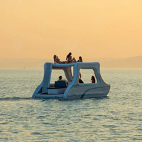 Yacht gonflable personnalisé gonfler bateau électrique maison de fête bateau pliable catamaran gonflable pour les loisirs de sports nautiques