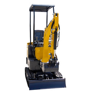 Mini-excavatrice compacte HT10 de 1 tonne, excavatrice hydraulique sur chenilles pour travaux agricoles, aménagement paysager et terrassement - Product Image 2