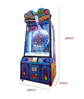 Machine de jeu de balles et monnaie pour enfants, à argent, jouet distributeur rapide, pierreries