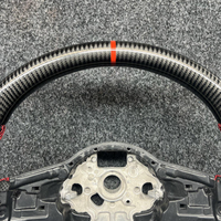 Volant de voiture en fibre de carbone pour Volkswagen Golf 7 6 5 MK6 MK5 MK7 CC Scirocco Jetta Polo GTI GLS GTD