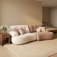 Canapé-lit Queen Size convertible 3-en-1 avec lit escamotable et futon moderne en velours pour appartement et chambre