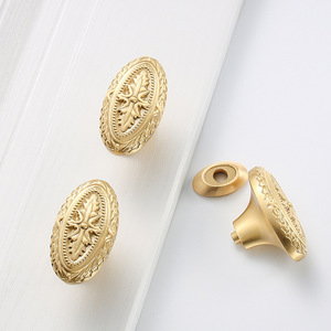 European Luxury <b>Handle</b> American Pure <b>Copper</b> Door <b>Handle</b> for Dresser Bathroom Cabinet Wine Cabinet Modern Creative Brass for - Product Image 6
