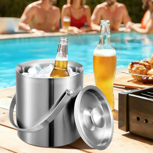 Biểu Tượng Tùy Chỉnh 1/2/3L Thép Không Gỉ Kim Loại Rượu Sâm Banh Xô Vòng Tùy Chỉnh Xô Đá Cho Đảng Nhà Cắm Trại - Product Image 1