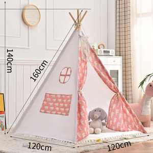 <span class=keywords><strong>Tenda</strong></span> da Gioco per Bambini in Cotone e <span class=keywords><strong>Lino</strong></span> a Strato Singolo per Interni, Personalizzabile, per Decorazioni Fotografiche di Neonati - Product Image 3