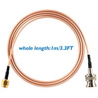 Câble d'extension d'antenne WiFi coaxial RF SMA mâle vers SMA mâle à angle droit 50 cm (20 pouces)