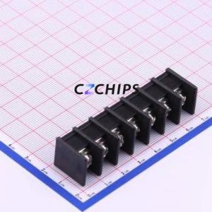 WJ45C-B-9.5-7P Barrier Terminal Block Through hole Component (THT),P=9.5mm Connector Two Sides 9.5mm 1x7P Straight Pin - Product Image 1