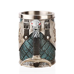 Taza Creativa <span class=keywords><strong>de</strong></span> Resina con Revestimiento <span class=keywords><strong>de</strong></span> Acero Inoxidable, Taza <span class=keywords><strong>de</strong></span> Café, Taza <span class=keywords><strong>de</strong></span> Agua, Rey del Norte, Grifo, Taza 3D - Product Image 2