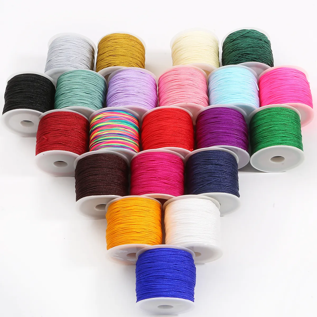 High Quantity Thread Knot Art Multicolor Jewelry String Cord Line 0.8mm Length 50m Wholesale DIY Craft Making Accessories