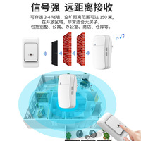 Timbre de puerta inalámbrico para el hogar Ultra largo alcance Control remoto electrónico Digital Dingdong Door Ling niños y ancianos llamada inalámbrica
