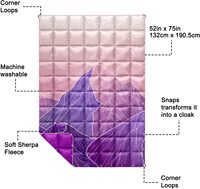 Warmtex Couverture de camping matelassée isolée à 3 couches pour les voyages en plein air, le stade, la randonnée et la maison intérieure
