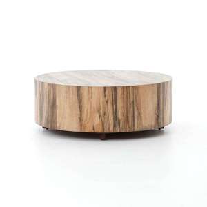 Table basse ronde en bois de style vintage, design moderne, pour salon, prix de gros - Product Image 2