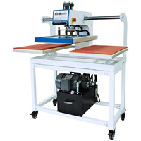 Máquina de Prensa de Calor Hidráulica de Doble Estación con Deslizamiento Superior, Personalizada de Fábrica, Último Modelo, 40*60/60*80 cm