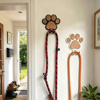 Décoration d'intérieur écologique en forme de patte de chien pour suspendre serviettes, parapluies, clés, chapeaux – Porte-manteau d'entrée décoratif, production artisanale, personnalisable