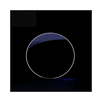Verre trempé de type AR nouvellement lancé pour les applications de décoration d'éclairage solaire de murs-rideaux, taille personnalisée, garantie de 5 ans