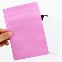 Sacs d'emballage alimentaire à fermeture éclair mats à trois côtés avec impression personnalisée pour la fonte de cire de bougie et la puce de parfum