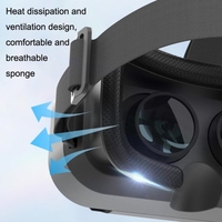 Mini VRSHINECON G13 lunettes de réalité virtuelle VR téléphone Mobile jeu de film lunettes numériques 3D
