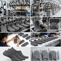 Chaussettes de sport invisibles sans couture avec talon en silicone antidérapant, compression de la voûte plantaire, respirantes, en tricot, chaussettes de doublure invisibles