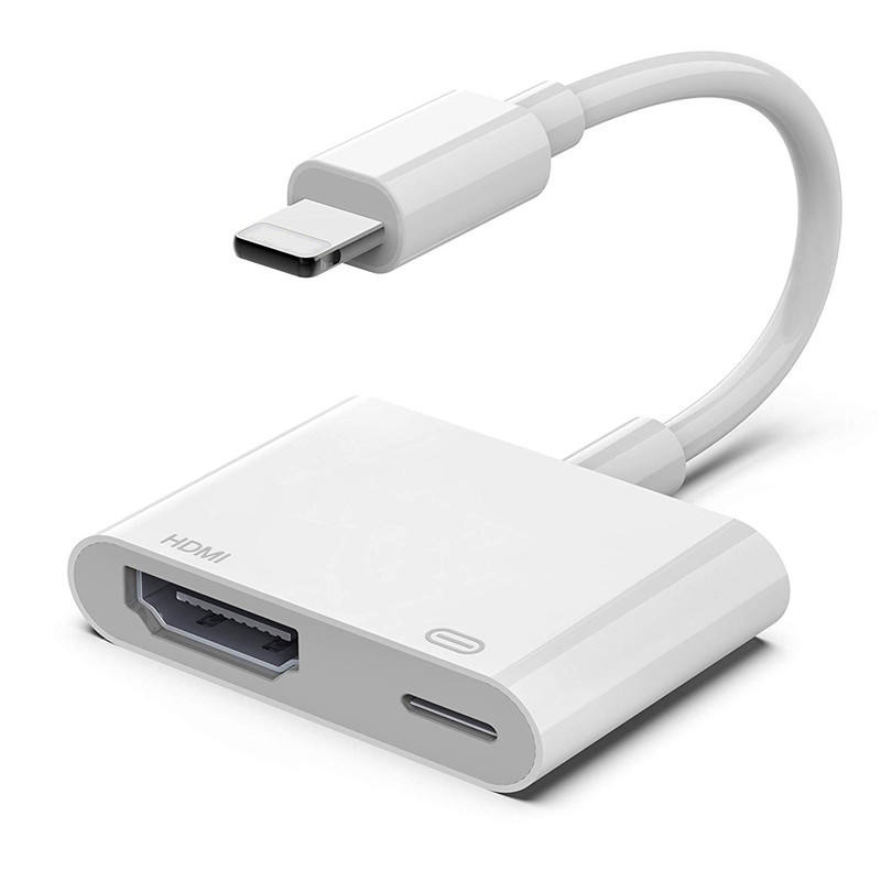 Adaptateur HDMI vers HDMI 1080P pour iPhone, connecteur d'écran, synchronisation avec Port de chargement