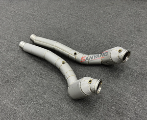 Collecteur d'échappement haute performance pour <span class=keywords><strong>Ferrari</strong></span> GTC4 Lusso V8 3.9T – Tuyau d'échappement, tuyau de test, tuyau de collecteur pour voiture de course - Product Image 2