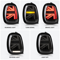Feux arrière LED PCS T31 SPS Factory compatibles avec Mini Cooper F55 F56 F57 2014 2015 2016 2017 2018 2019, style Union Jack.