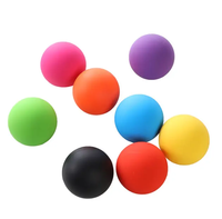 Balle d'arachide en caoutchouc élastique écologique non toxique avec logo personnalisé en gros double pour les tissus profonds balle de massage en silicone