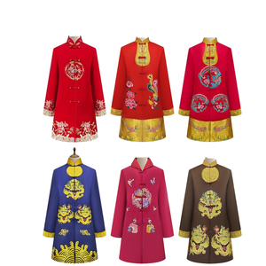 Sudario donna Set completo da uomo di alta qualità tridimensionale scarpe da ricamo cappelli Chongxi moderni abiti da sacrificio di culto bianco - Product Image 1