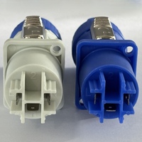 Connecteur XLR 3 broches 20A, prise mâle et prise femelle à montage sur panneau pour éclairage de scène, écran LED, connecteur de câble d'alimentation