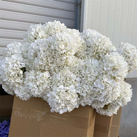 Bouquet de mariage hortensia fleur artificielle pour décorer décor de fête vraie touche soie Champagne fleurs d'hortensia artificielles