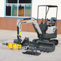Mini-excavatrice sur chenilles Koop Engine 800 kg avec moteur EPA, pompe et boîte de vitesses - Haute efficacité - Livraison gratuite
