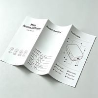 Guía de Producto Tríptica a Todo Color con Tamaño Ajustable, Manual de Usuario, Impresión de Libros para Artículos de Marca con Tarjeta Insertable