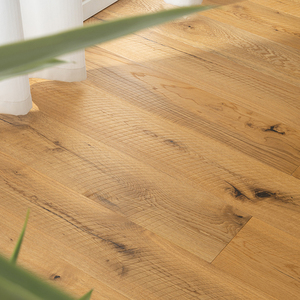 Parquet en bois d'ingénierie Craftsman RoHS multicouche, lisse, laqué UV, grade ABC, anti-rayures, T&G, 15 mm, chêne clair, pour maison et bureau - Product Image 1