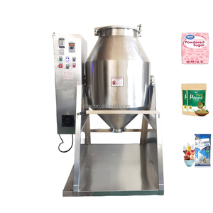 Dzjx 6Kg 20L Khô Gia Vị Bột 2D Quay Trống <span class=keywords><strong>Mixer</strong></span> Cho Vương Quốc Anh Malaysia Bánh Mì Sắc Tố Chất Bảo Quản Kim Loại Bột Trộn Máy - Product Image 5