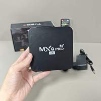 Quad Core 4K HDR MXQ Pro Smart Android TV Box Media Player Set Top Box dengan WiFi 2.4G 5G untuk Pemutaran Video di Rumah