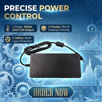 Adaptateur d'alimentation pour ordinateur portable MEIQI 1AA-120-1300-L180W 12V 15A